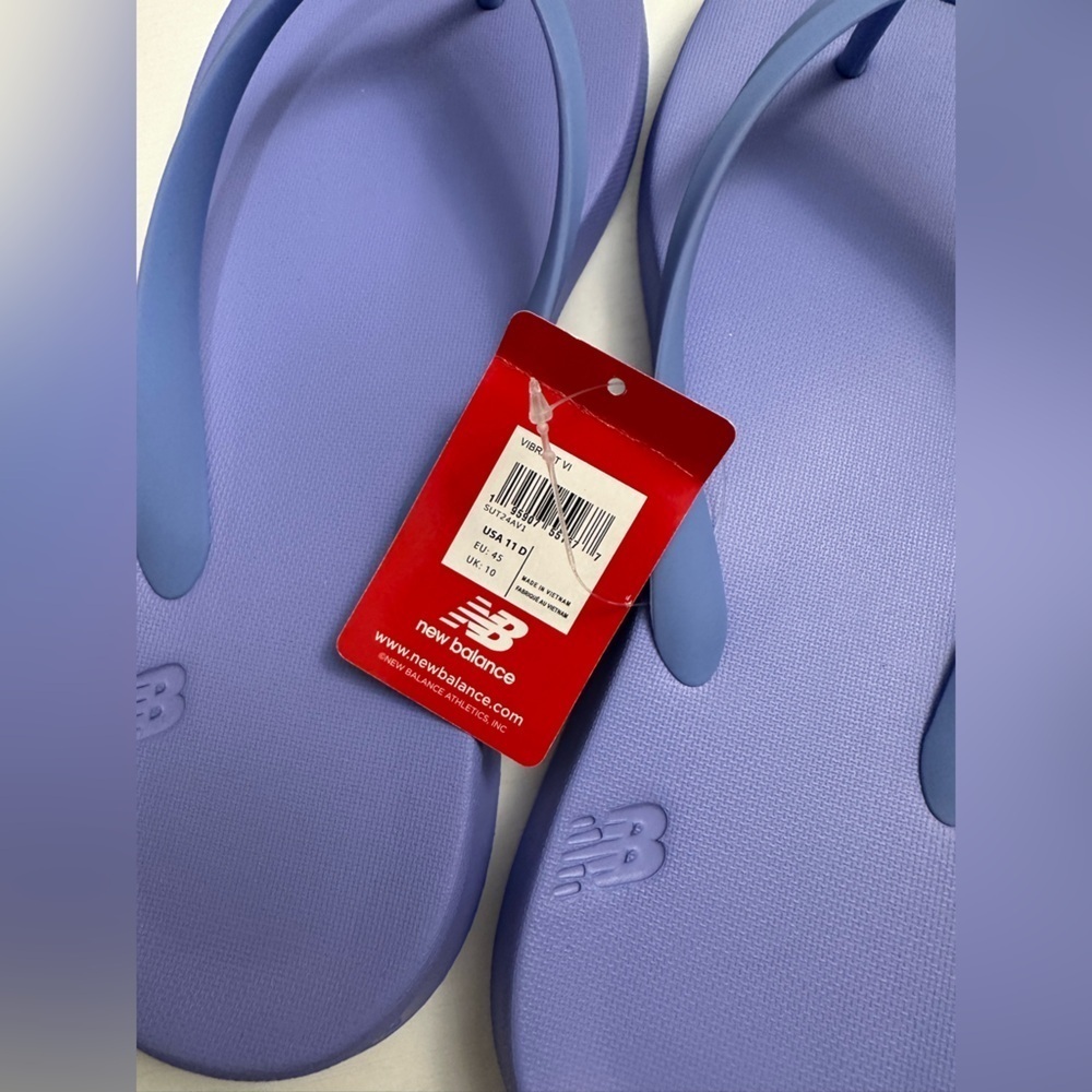 NWT New Balance Unisex-Adult 24 V1 Flip Flop Vibrant Violet Size M11 W13 - Picture 9 of 9